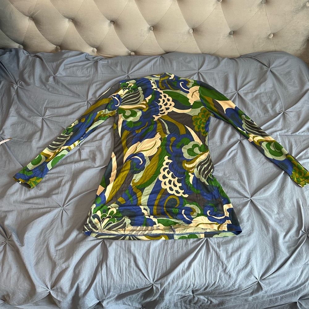 Boden Long Sleeve Patterned Top - image 2